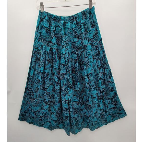 Secrets Vintage Geometric  V-neck Sweatshirt Shirt Pleated‎ Maxi 2 Piece Outfit - Picture 9 of 16